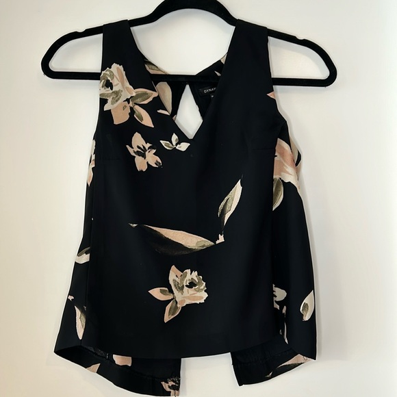 Dynamite Floral Tank with Lacey Open Back - Picture 1 of 3